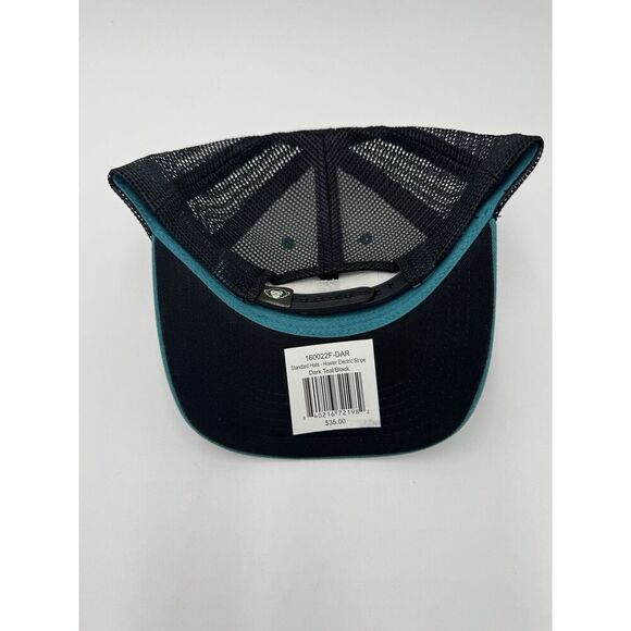 Howler Bros Hat Cap Snapback Trucker Electric Stripe Dark Teal Black NWT NEW - Picture 4 of 9